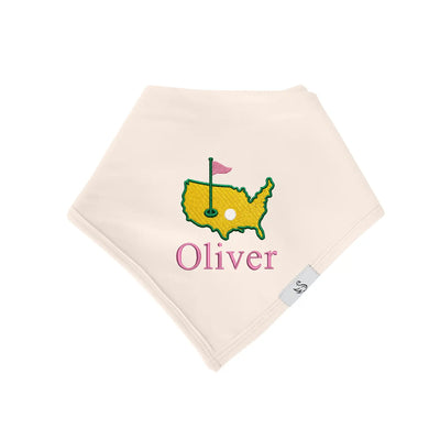 Personalized Embroidered Baby Golf Bamboo Bib