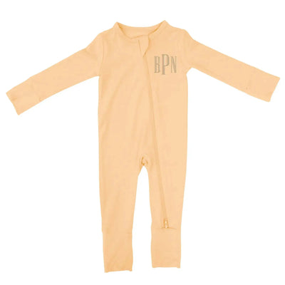 Personalized Embroidered with Monogram Name Convertible Footie Pajamas SwaddleAn
