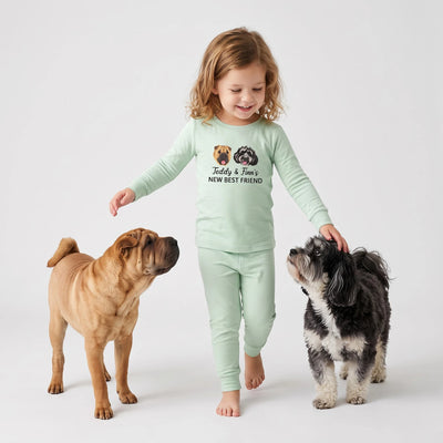 Printed New Best Friend Baby Pajamas