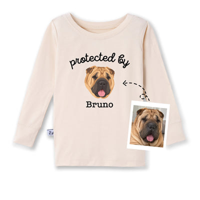 Printed Protected By Dog Baby Pajamas