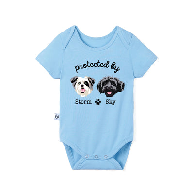 Protected By Dog Baby Onesie