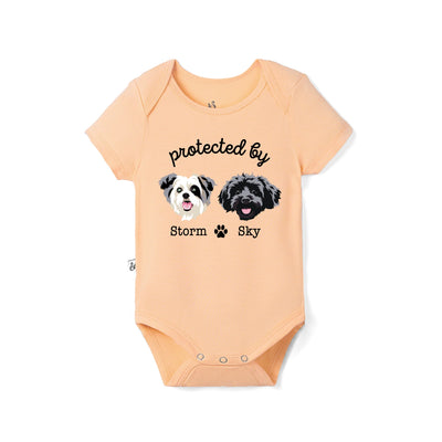Protected By Dog Baby Onesie