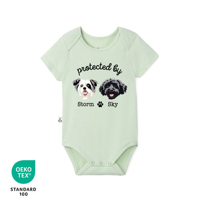 Protected By Dog Baby Onesie