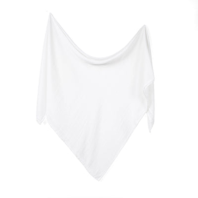 Baby Muslin Swaddle Blanket in White