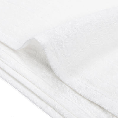 Baby Muslin Swaddle Blanket in White