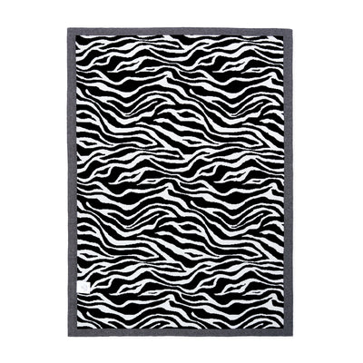 Baby Zebra Jacquard Knit Blanket
