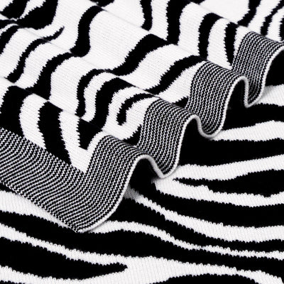 Baby Zebra Jacquard Knit Blanket
