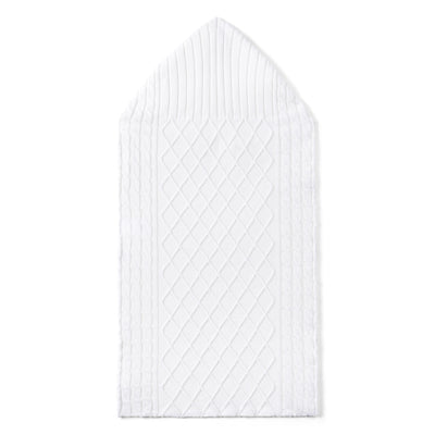 Cable Knit Baby Sleep Sack in White
