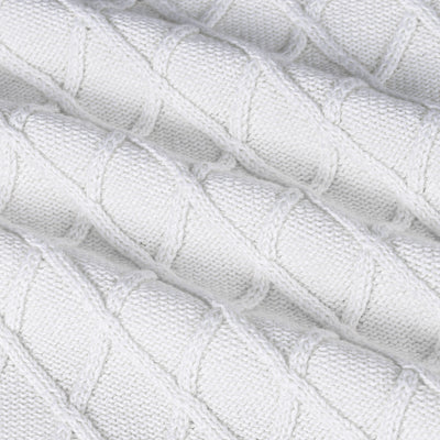 Cable Knit Baby Sleep Sack in White