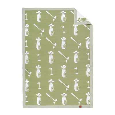 Knit Jacquard Golf Cotton Blanket