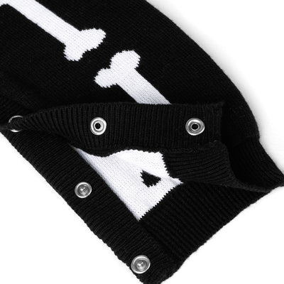 Skeleton Halloween Long Sleeve Knit Baby Romper