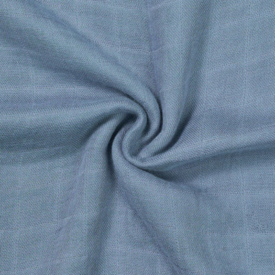 Baby Muslin Swaddle Blanket in Dusty Blue