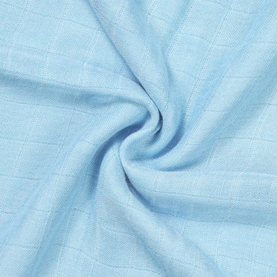 Baby Muslin Swaddle Blanket in Light Blue
