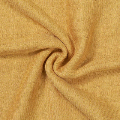 Baby Muslin Swaddle Blanket in Mustard