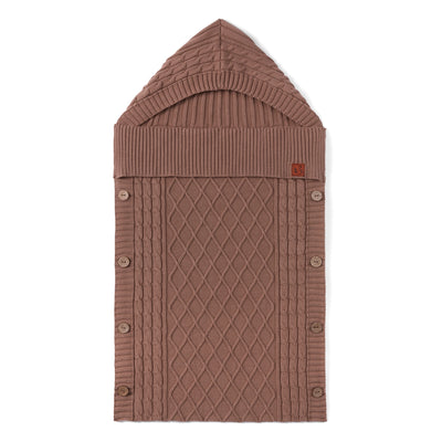 Cable Knit Baby Sleep Sack in Mocha