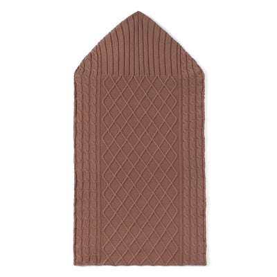 Cable Knit Baby Sleep Sack in Mocha