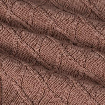 Cable Knit Baby Sleep Sack in Mocha