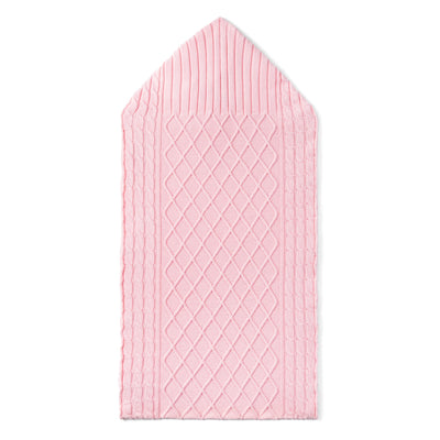 Cable Knit Baby Sleep Sack in Pink