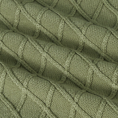 Cable Knit Baby Sleep Sack in Sage Green