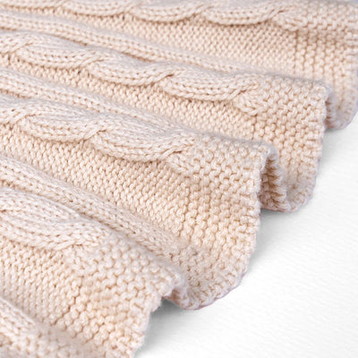 Cable Knit Skirts in Beige