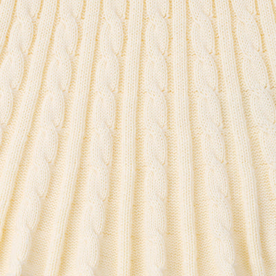 Cable Knit Skirts in Cream