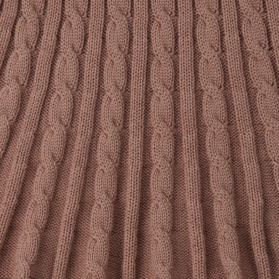 Cable Knit Skirts in Mocha