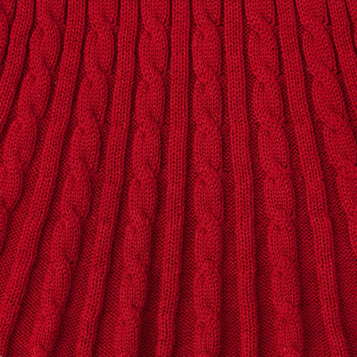 Cable Knit Skirts in Red Xmas