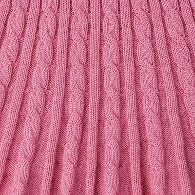 Cable Knit Skirts in Rose Pink