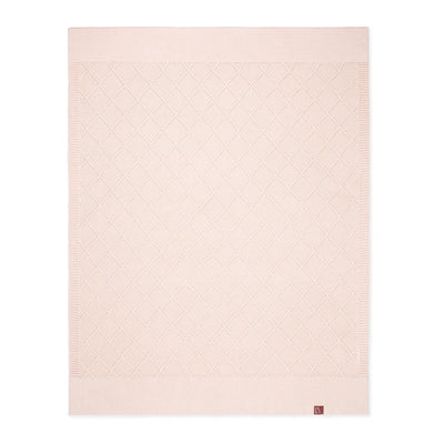 Diamond Stitch Baby Knit Blanket in Beige