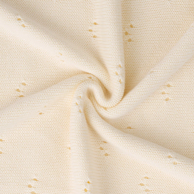 Pointelle Baby Knit Blanket in Cream