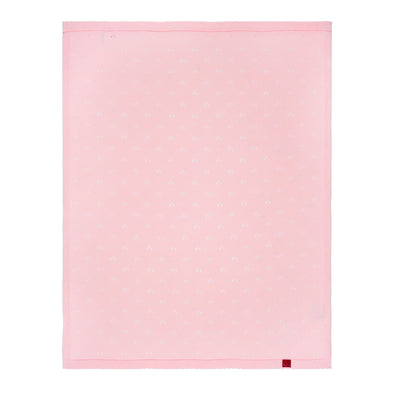 Pointelle Baby Knit Blanket in Pink