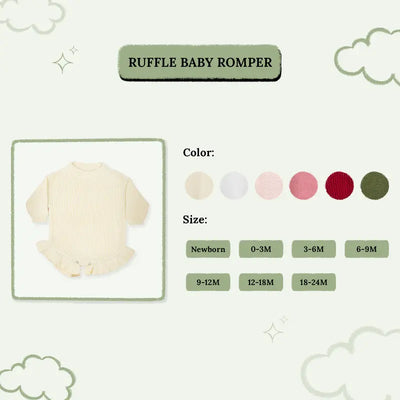 Personalized Name Ruffle Knit Romper - SwaddleAn