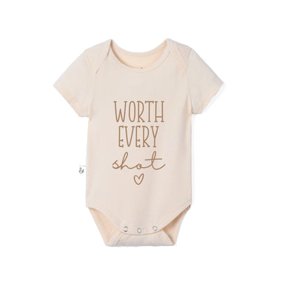 Worth Every Shot Baby Bamboo Onesie