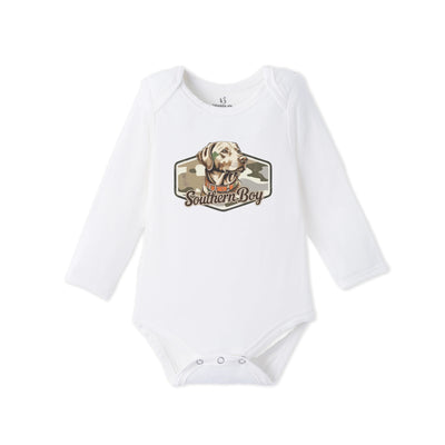 Southern Boy Bubble Hunting Baby Onesie