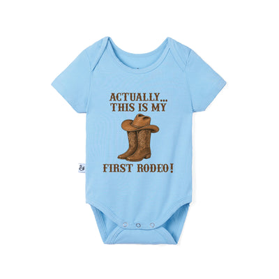 Actually this is my First Rodeo Bamboo Baby Onesie