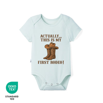 Actually this is my First Rodeo Bamboo Baby Onesie