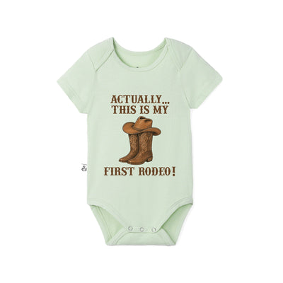 Actually this is my First Rodeo Bamboo Baby Onesie