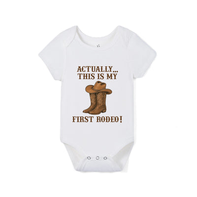Actually this is my First Rodeo Bamboo Baby Onesie
