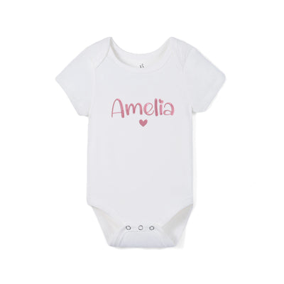 Custom Embroidered Name Bamboo Bodysuit
