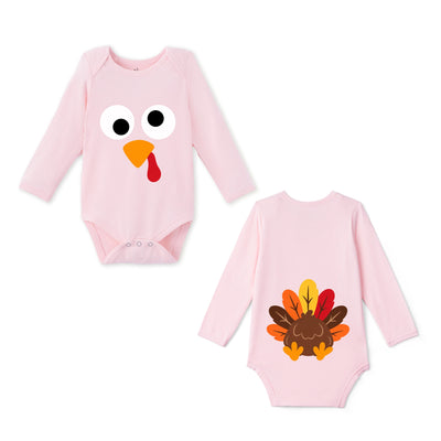 Turkey Thanksgiving Funny Bamboo Baby Bodysuit