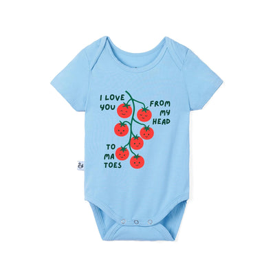 I love you from my head to ma toes Baby Bamboo Onesie