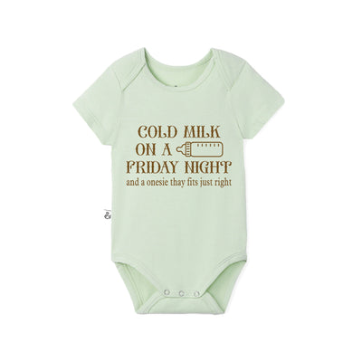 Cold Milk On A Friday Night Baby Bamboo Onesie