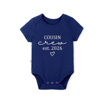 Custom Cousin Crew Est Year Bamboo Baby Bodysuit
