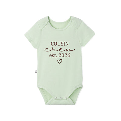 Custom Cousin Crew Est Year Bamboo Baby Bodysuit