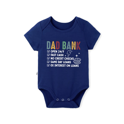 Dad Bank Definition Bamboo Baby Onesie