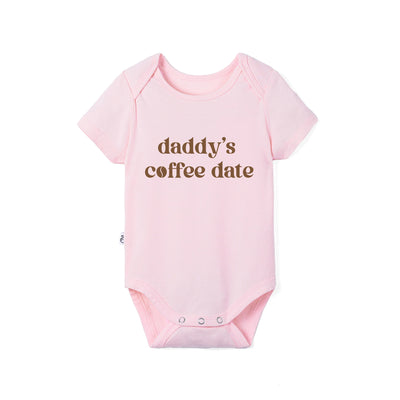 Daddy's Coffee Date Bamboo Baby Bodysuit