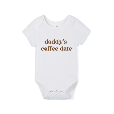 Daddy's Coffee Date Bamboo Baby Bodysuit