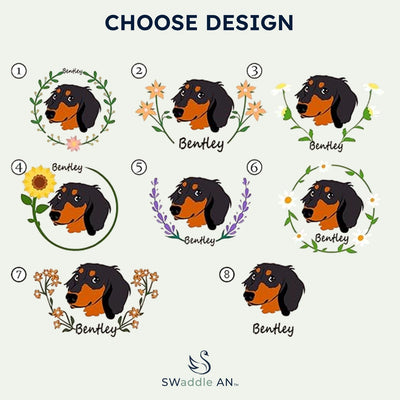 Custom Dog Portrait Bamboo Baby Twirl Dress