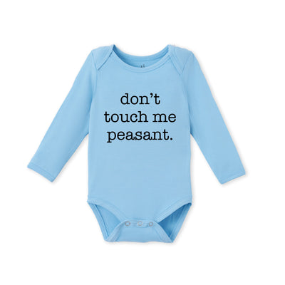Don't Touch Me You Peasant Baby Bamboo Onesie