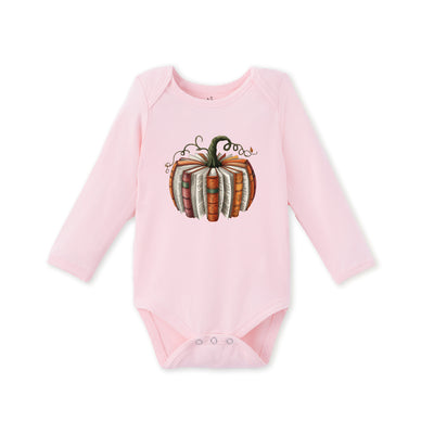 Pumpkin Book Bamboo Baby Onesie